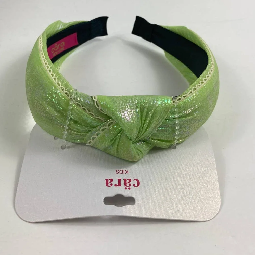 4/$25 NWT Cara Kids Lime Green Knot top headband